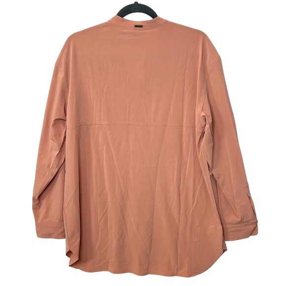 Prana Women's Blouse in Warm Peach - Picture 3 of 9